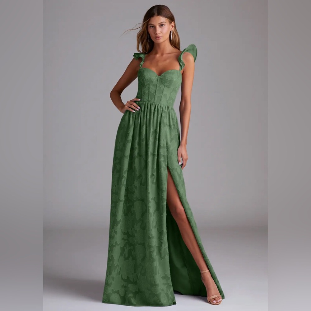 Azazie Denise Dress (Eucalyptus)